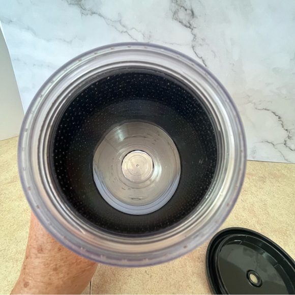 Starbucks 2018 Red Silver Ombre Sequin Acrylic Tumbler - Picture 5 of 6